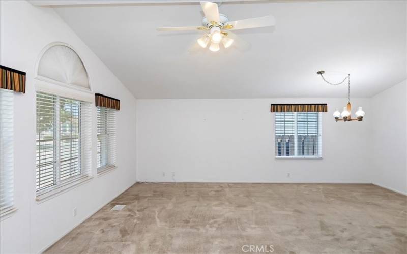 Another View of Living Room to include Dining Area