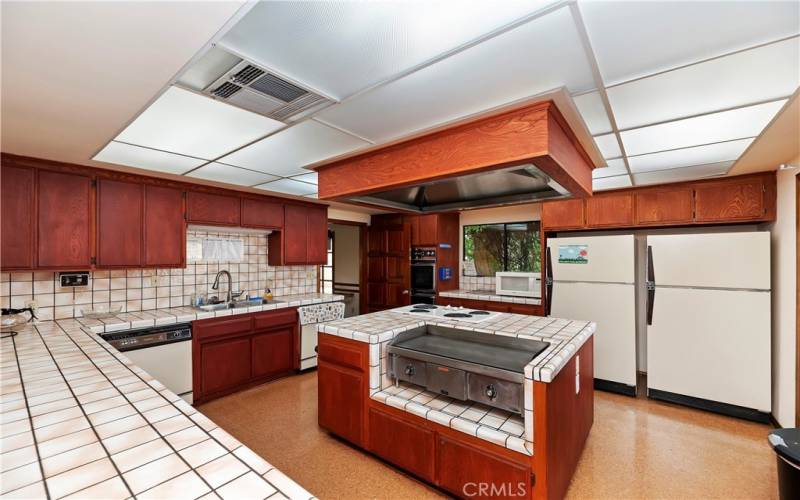 Kitchen! Can be rented out for gatherings at very little cost to residents.