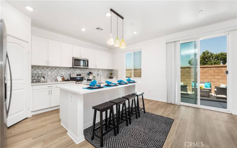 Kitchen with barstool