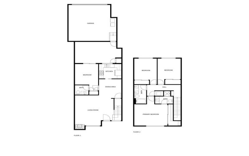 Floorplan. Lower level flex room can be used for a 4th bedroom, den, office, family room.