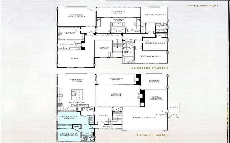 Model Floor Plan with ADU