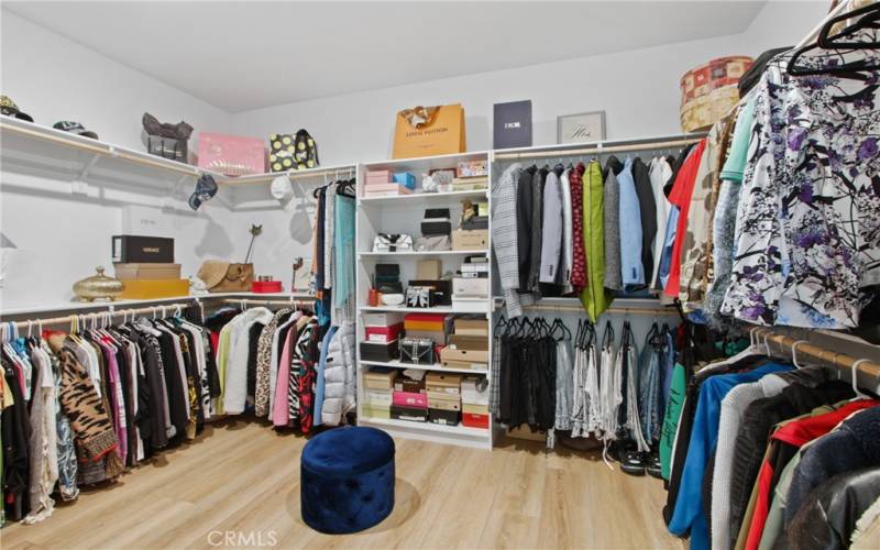 Oversized walk-in closet