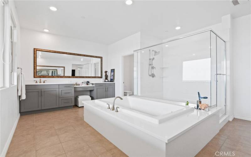 Primary Bath with soaking tub