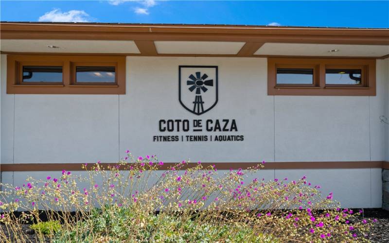 Coto De Caza Club. Separate Membership Required.