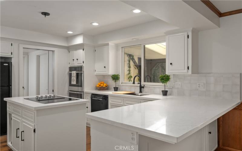 Kitchen with Quartz countertops