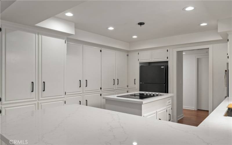 Ample kitchen cabinets