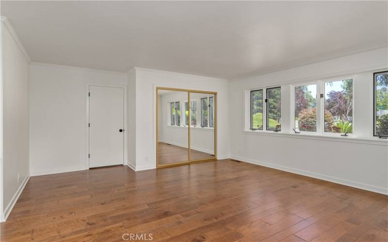 Master bedroom and second closet