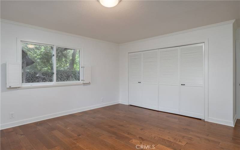 Back bedroom with shutters