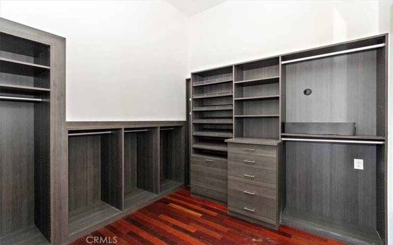 Primary Bedroom closet, organize your personal items in style.