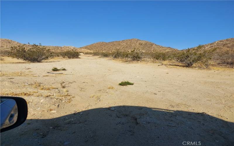 view to the east from Apple Valley Rd.