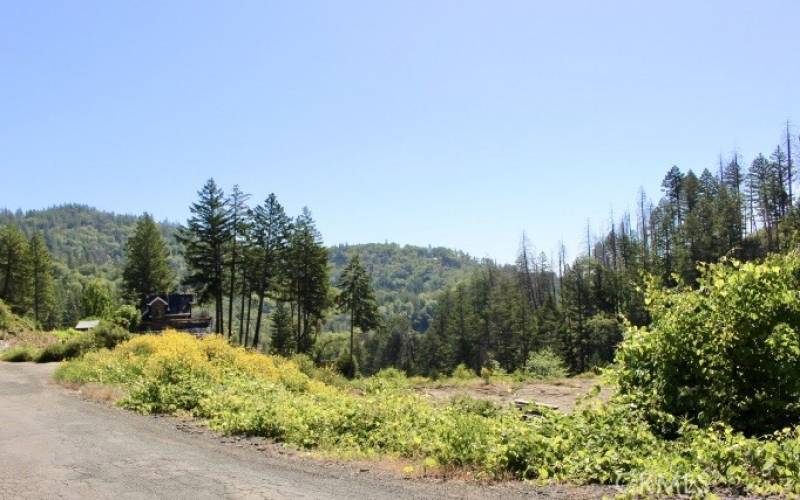 View shot from standing in front of the uphill parcel... with some careful planning you could get some amazing views building on the parcel.