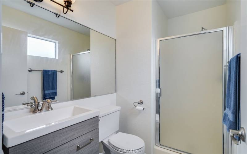 The ensuite bathroom goes perfect with your bedroom up here.