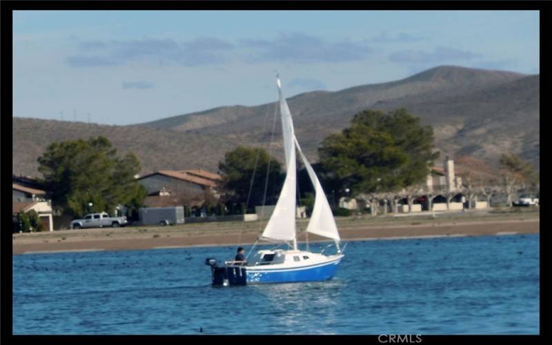 Peaceful ride on your sailboat.