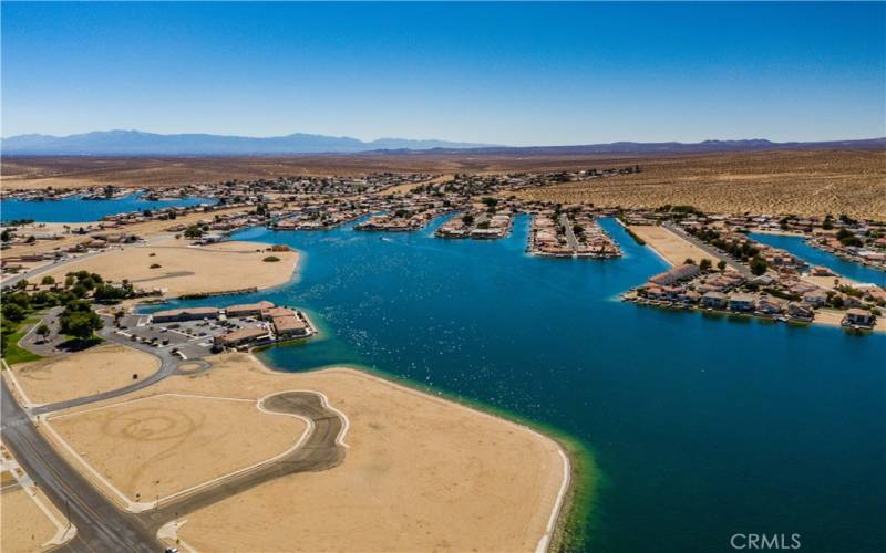 A good view of North Lake in the Fore Front, and some of the South Lake in the far left