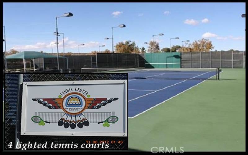 Play Tennis?  4 lighted courts and grand stands