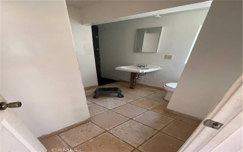 additional bathroom in back