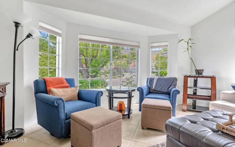 Bay Window in Formal Living Room