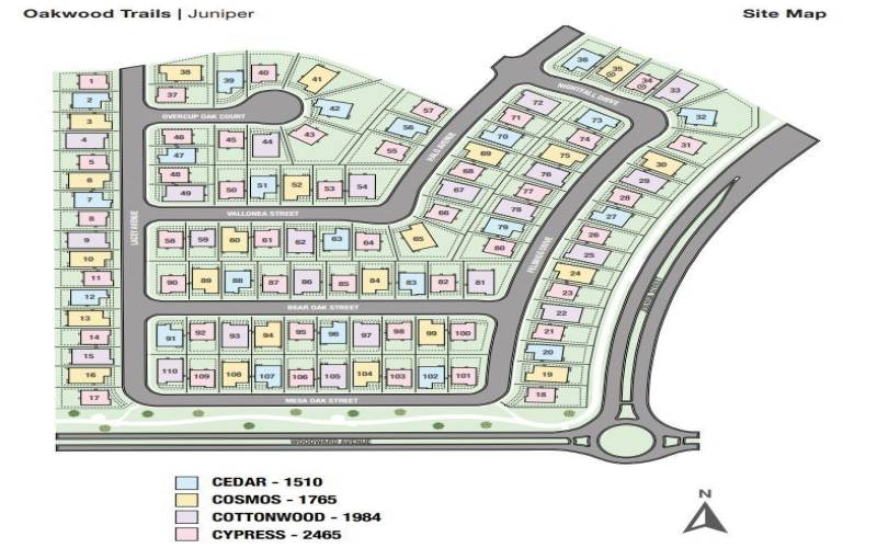 Community Map - Oakwood Trails