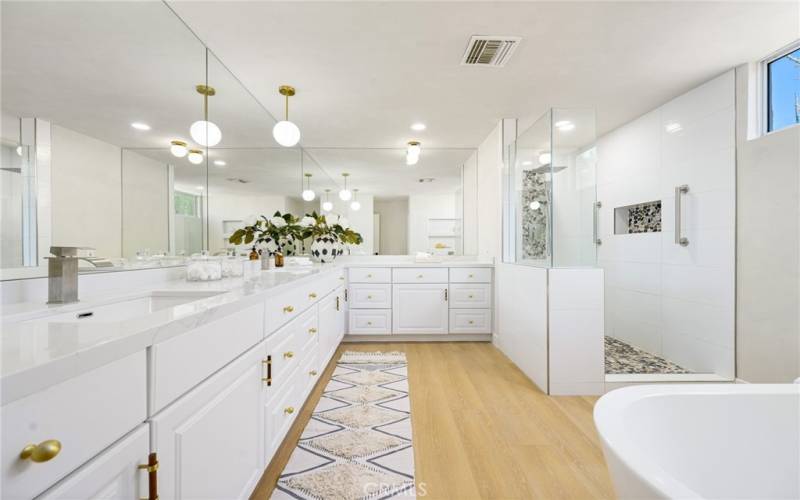 Remodeled primary bath