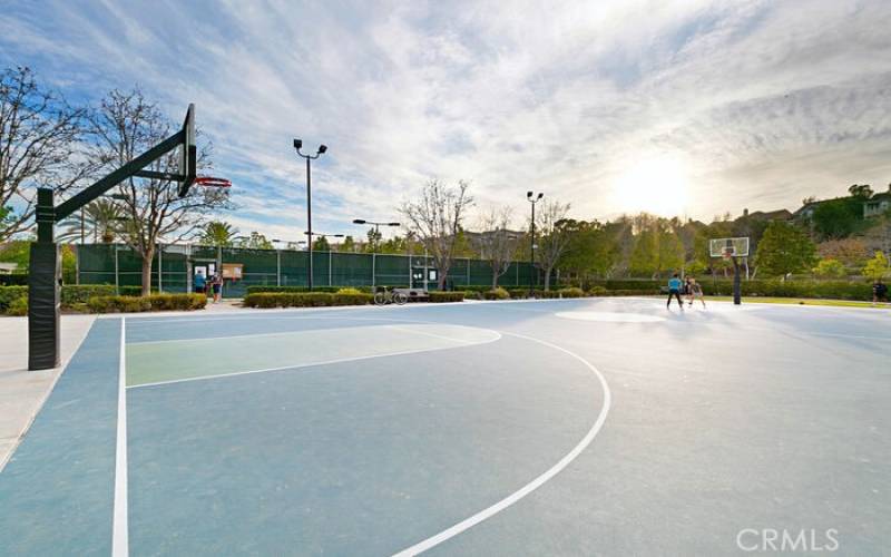 Community sports courts.