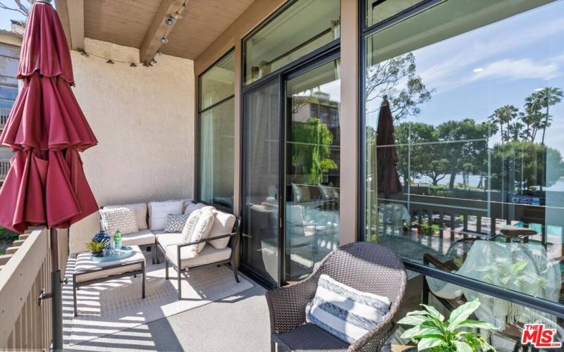 Large Balcony Space outside of Primary suite, expansive views!