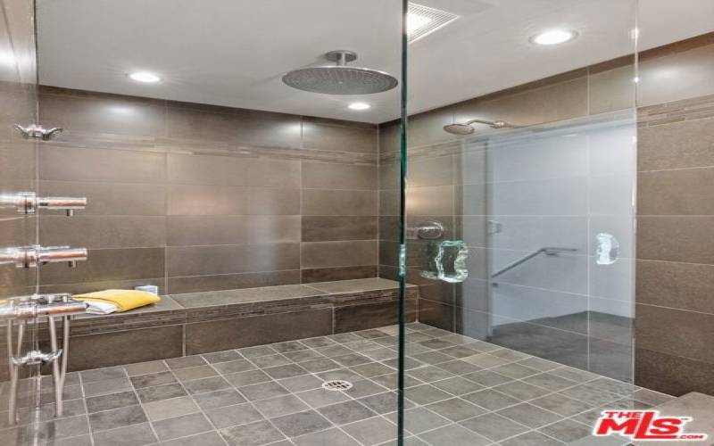 Primary suite extra large shower