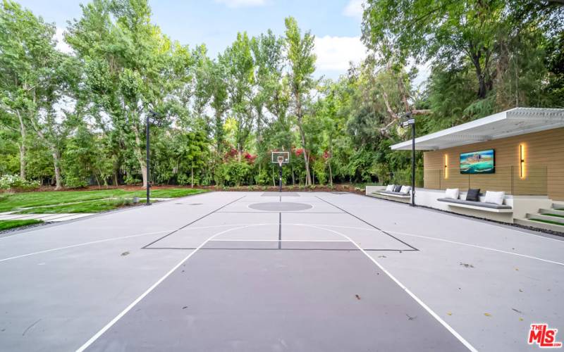 Full Court Basketball with Stadium Seating and Lounge