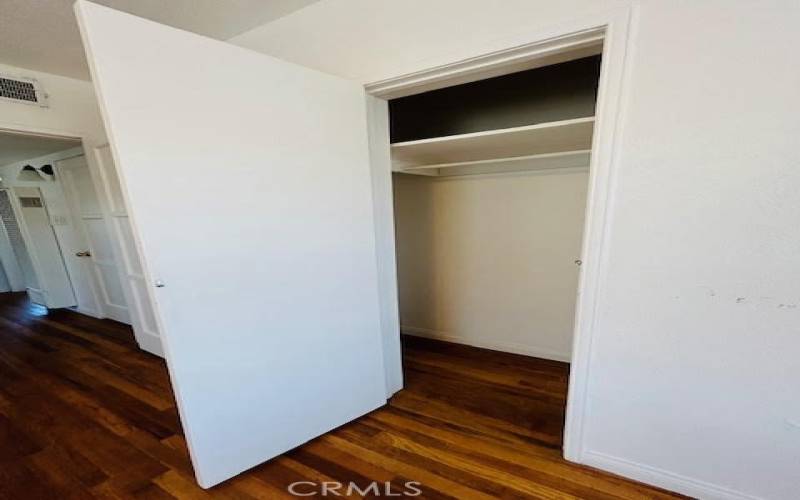 Additional closet space in Bedroom #2