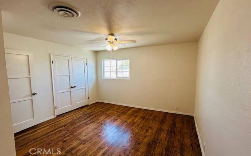Bedroom 2- Lighted ceiling fan, bottom base molding with plenty of closet space!