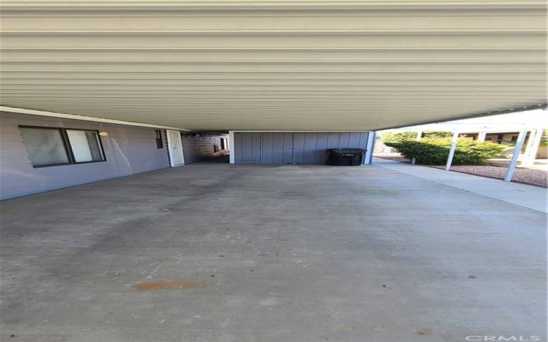 Full-length Carport & Shed/Workroom