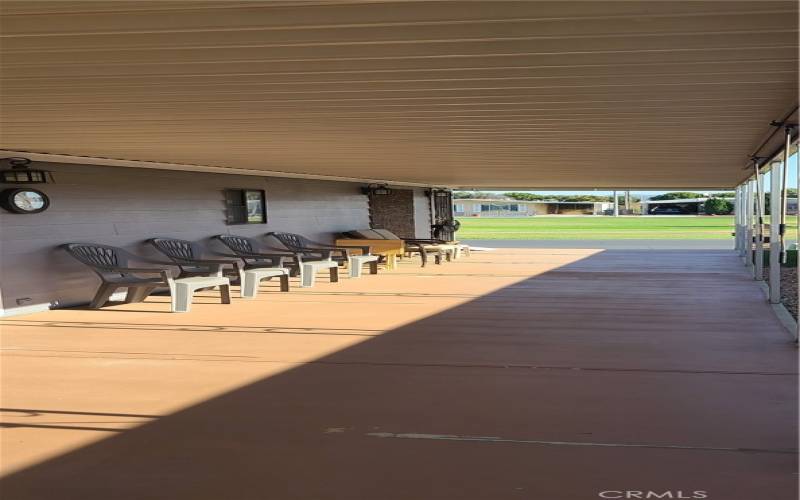 Full-length Covered Patio with View of Golf Course