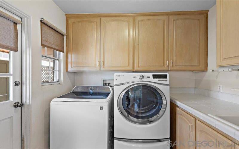Laundry room off the kitchen