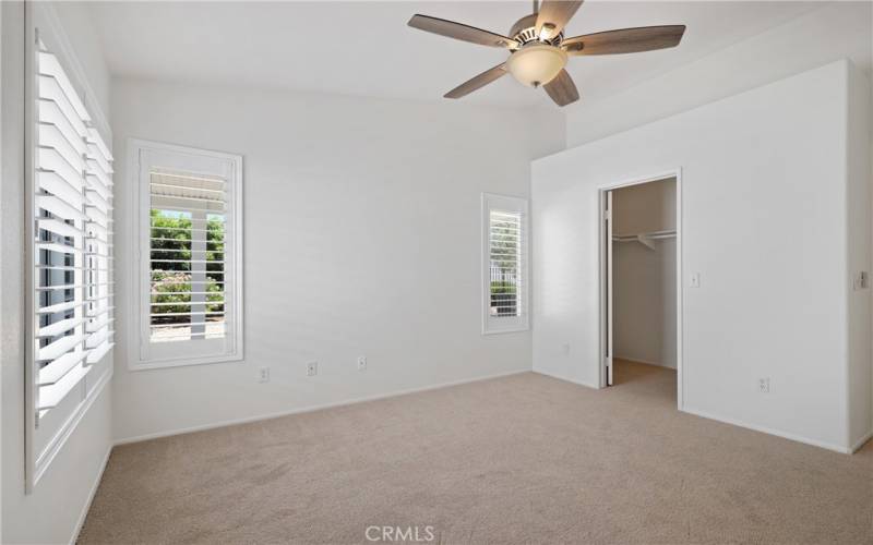 Primary bedroom.  Lots of natural light