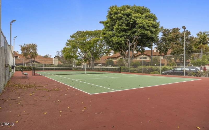 Primary Tennis Court with lights