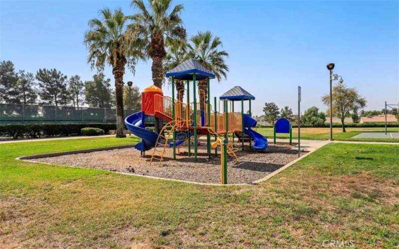 Amenities include a play yard area