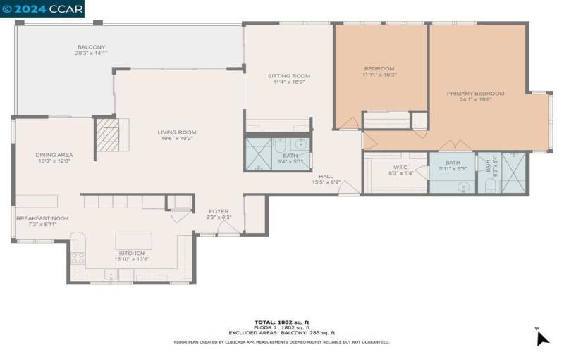 Floor plan of 3282 Ptarmigan #1A