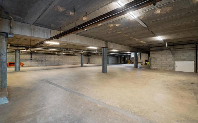 Underground parking/storage - 2 assigned spaces