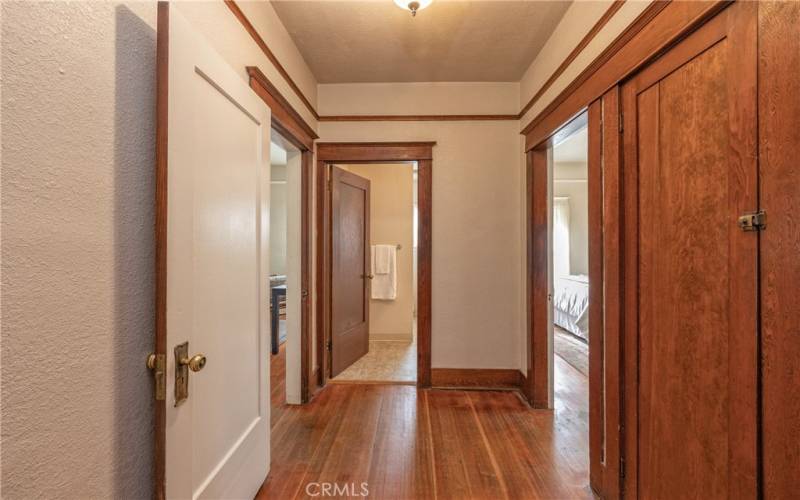Downstairs landing Hall with 2 bedrooms & a bathroom
