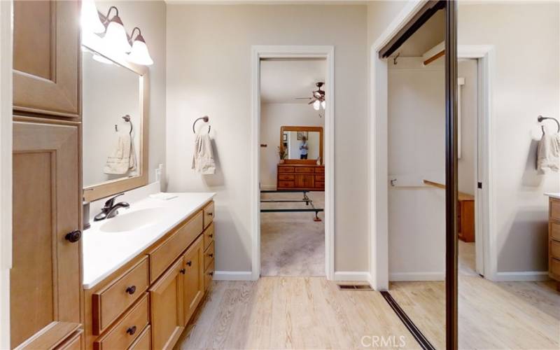 Main level master bathroom