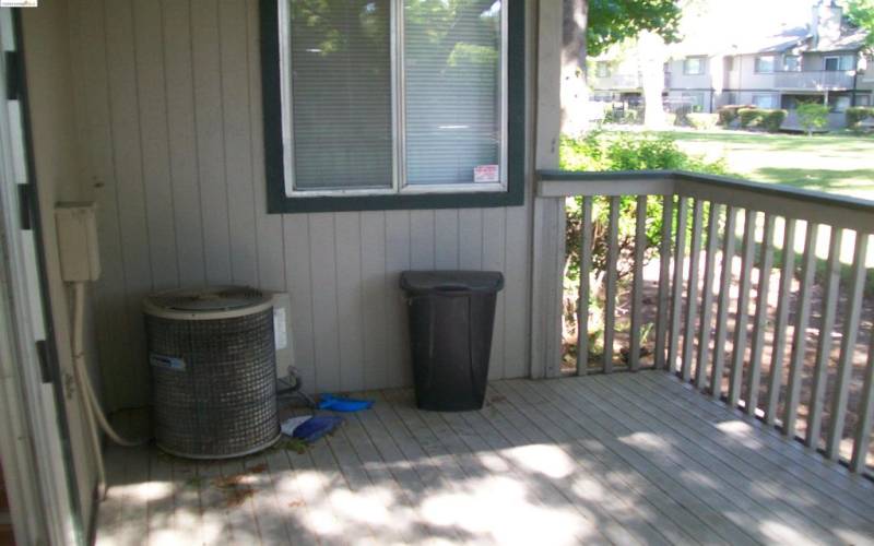 ac unit in balcony