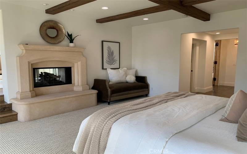 MASTER SUITE WITH FIREPLACE