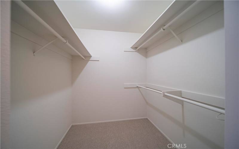 Large walk in closet!