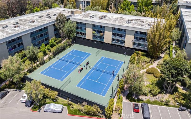 Tennis courts.  Pickleball, anyone?