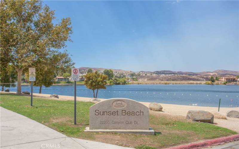 One of many beach areas