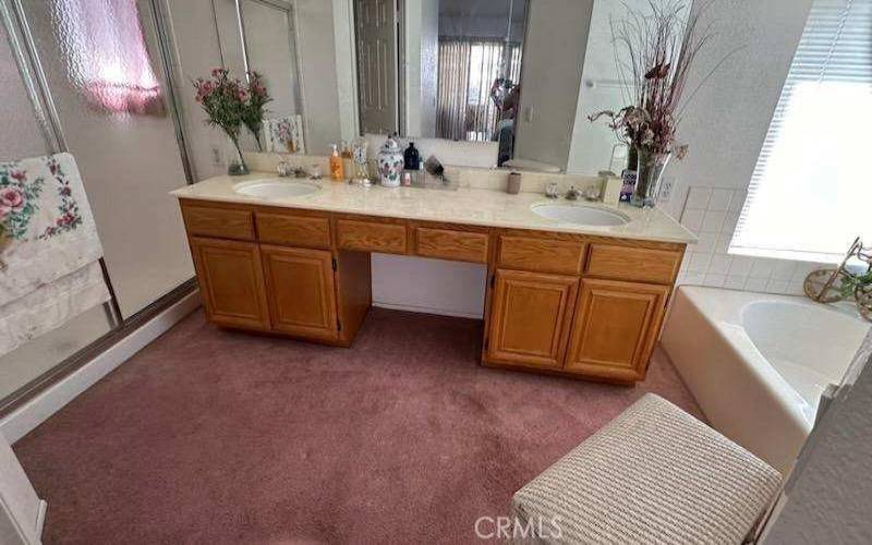 Master Bath with double Sinks