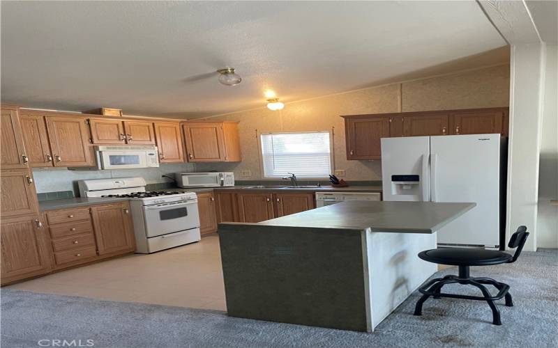 Kitchen with Bar Area