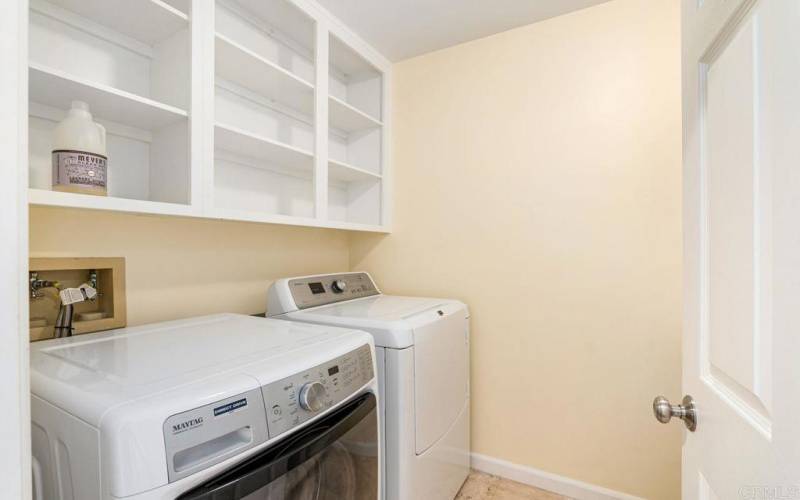 Laundry room located on second level with bedrooms