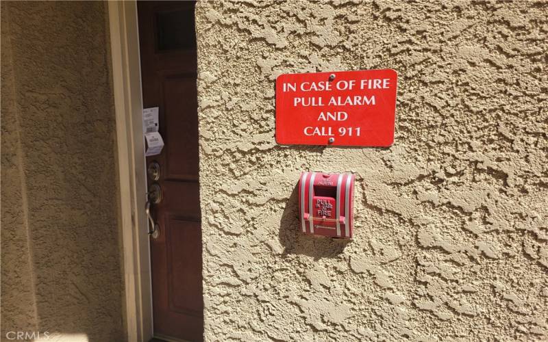 Fire Alarm for the unit building