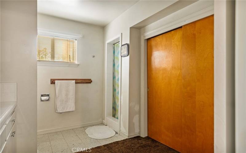 Primary bath with walk-in shower