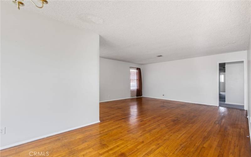 Living Room Facing Hallway to Bedrooms